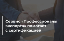 Сервис «Профессионалы экспорта» на платформе «Госуслуги. ВЭД» помогает российским экспортерам с сертификацией