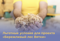 В центре «Мой бизнес» разработана новая финансовая программа для реализации проекта «Бережливый лес Вятки»